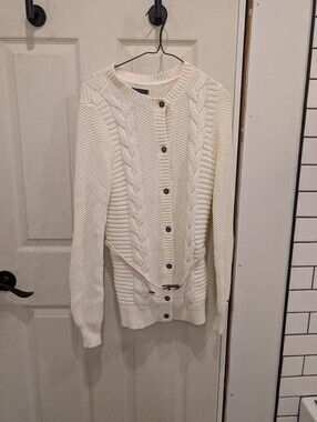 Tommy Hilfiger Size Small White Casual Sweater